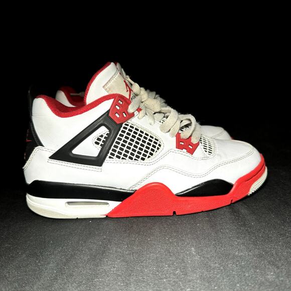 Size 5.5 - Nike Air Jordan 4 Retro OG GS Fire Red 2020 Shoes